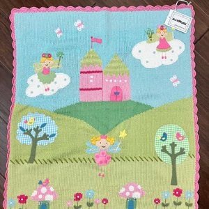 Neiman Marcus Art Walk Kids' Enchanted Castle Scalloped Blanket